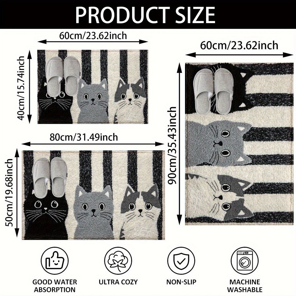 Cartoon Cat Floor Mat