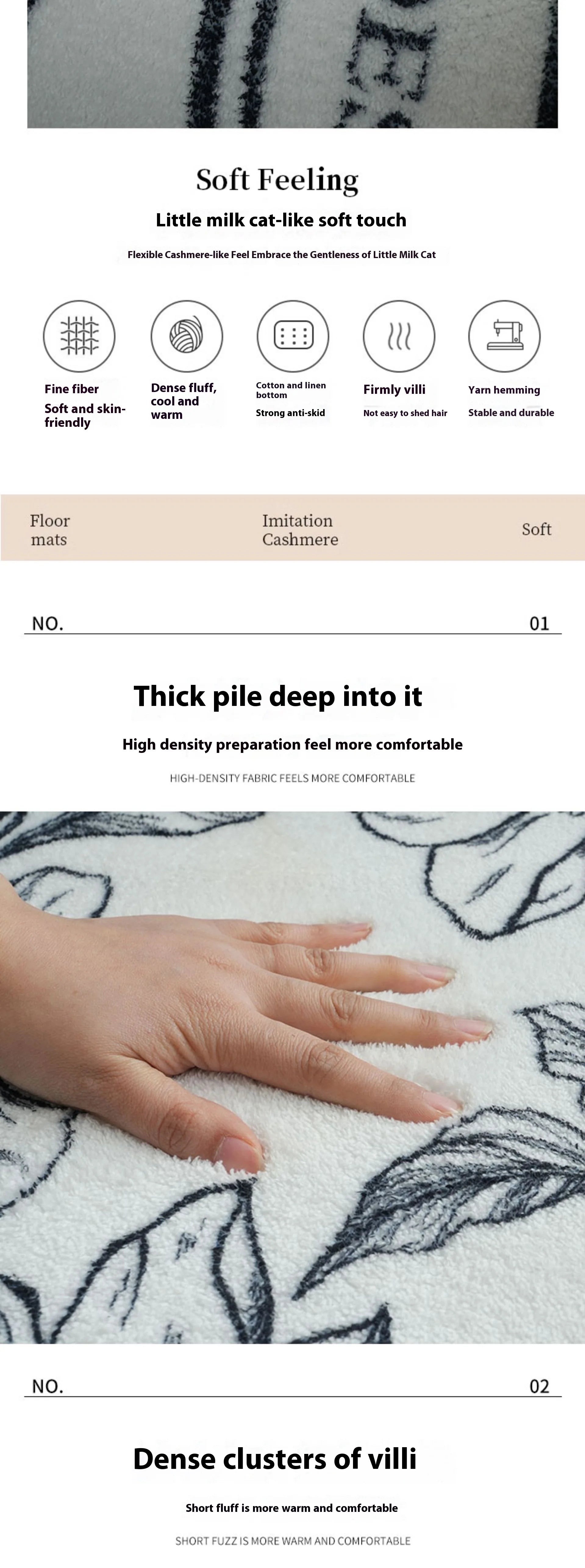 Pink Cashmere Plush Rug