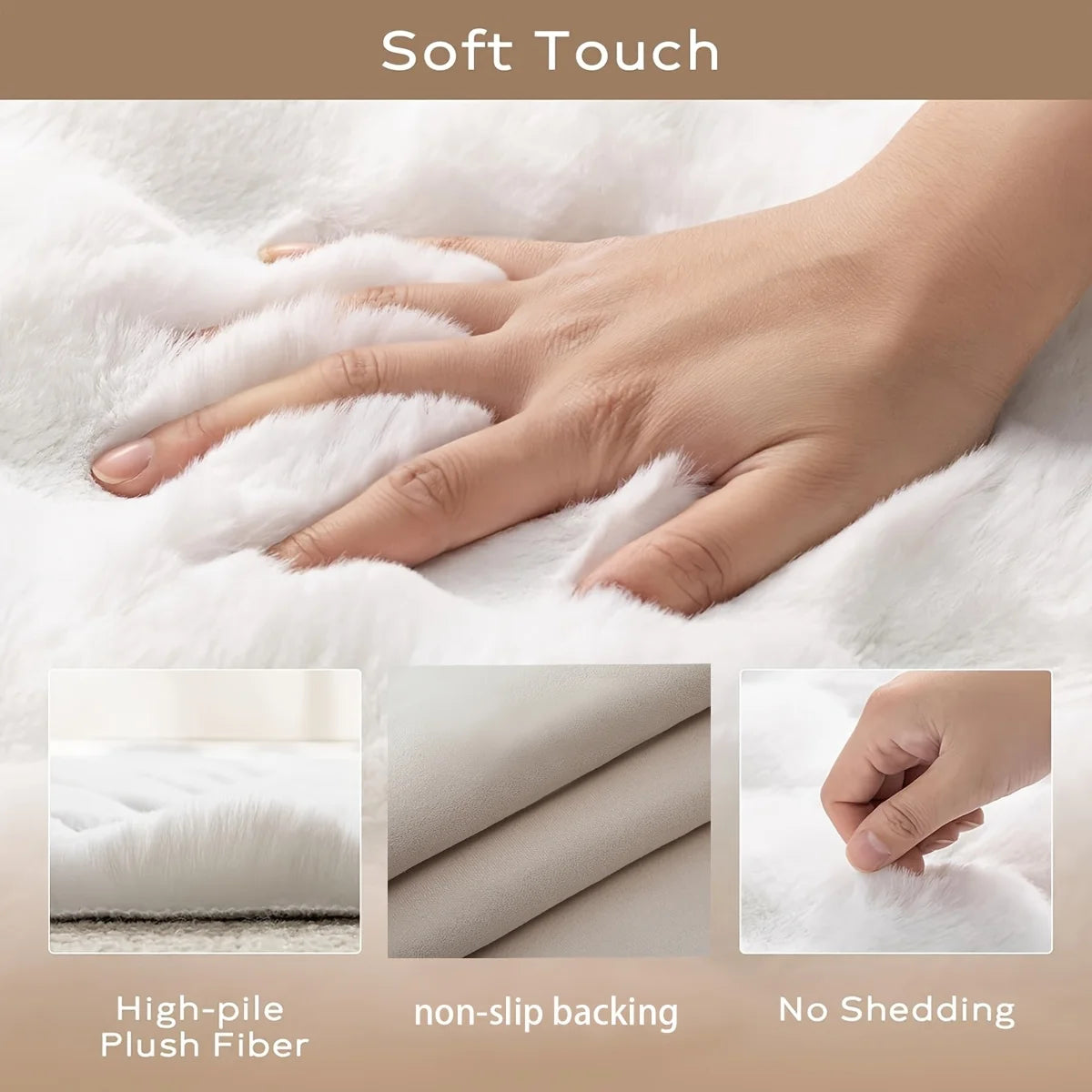 Plush White Bedroom Carpet