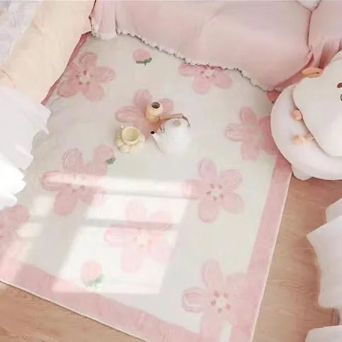 Pink Cashmere Plush Rug