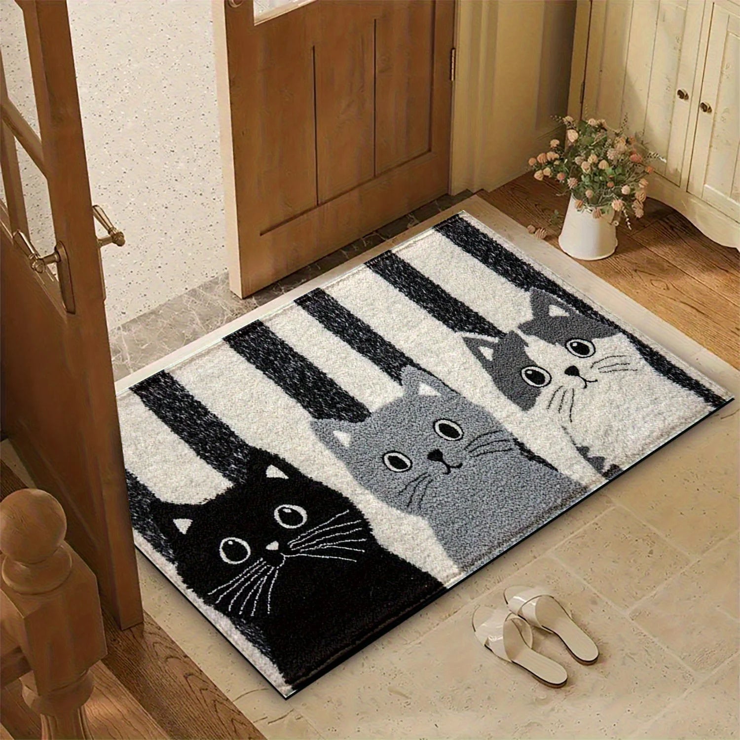 Cartoon Cat Floor Mat
